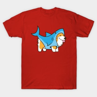 Corgi in a Shark Suit T-Shirt